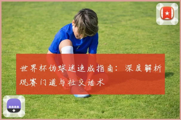 世界杯伪球迷速成指南：深度解析观赛门道与社交话术